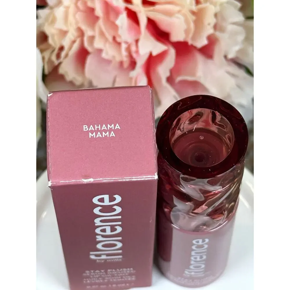florence by mills Stay Plush Serum-Infused Lip Oil Tint, Bahama Mama 0.27